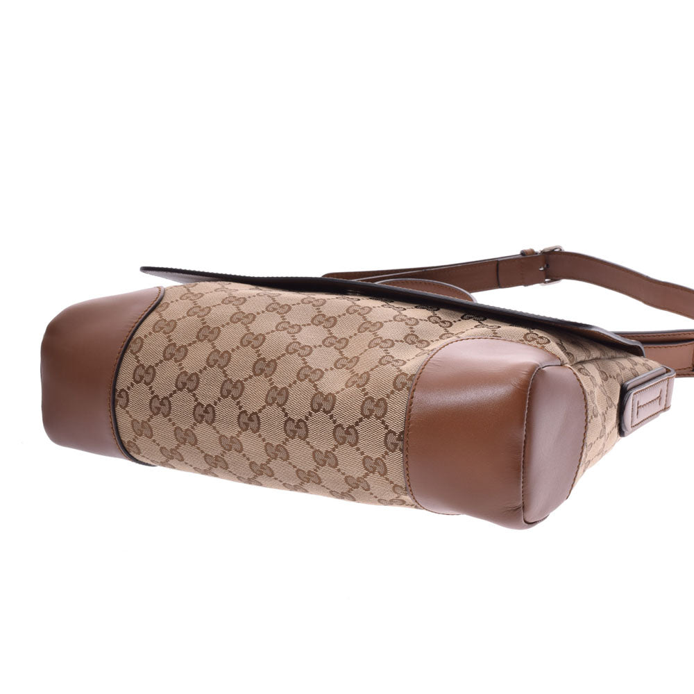 グッチ 茶 ユニセックス GGキャンバス ショルダーバッグ 353401 GUCCI 