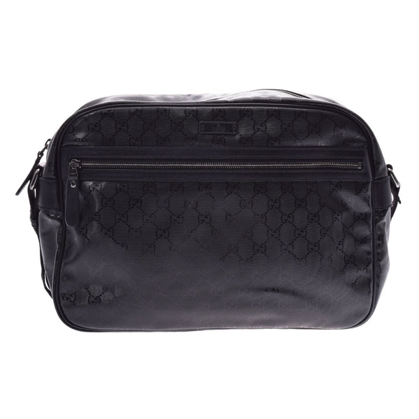 Gucci GG imine black Unisex PVC shoulder bag 211107