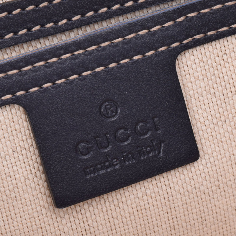 Gucci GG Supreme Navy Unisex PVC手提袋211110 GUCCI二手