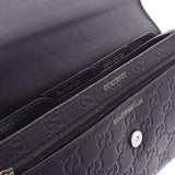 GUCCI Gucci Gucci Shima Travel Case Black Men's Leather Clutch Bag 163252 Used