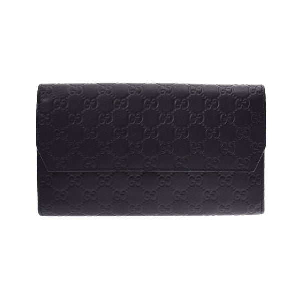 GUCCI Gucci Gucci Shima Travel Case Black Men's Leather Clutch Bag 163252 Used