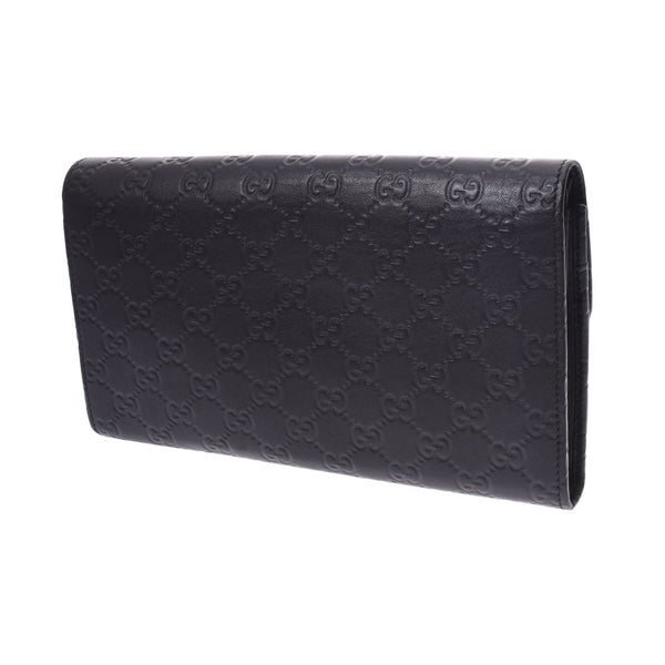 GUCCI Gucci Gucci Shima Travel Case Black Men's Leather Clutch Bag 163252 Used