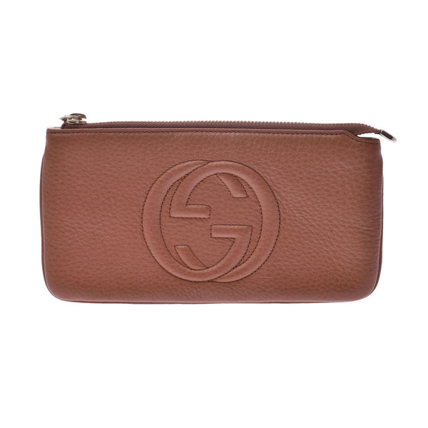 GUCCI Gucci Soho squirrel let porch tea Lady's leather porch 295840 is used