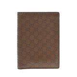 GUCCI Gucci Micro Gucci Shima Brown Unisex Card Case 352358 Used