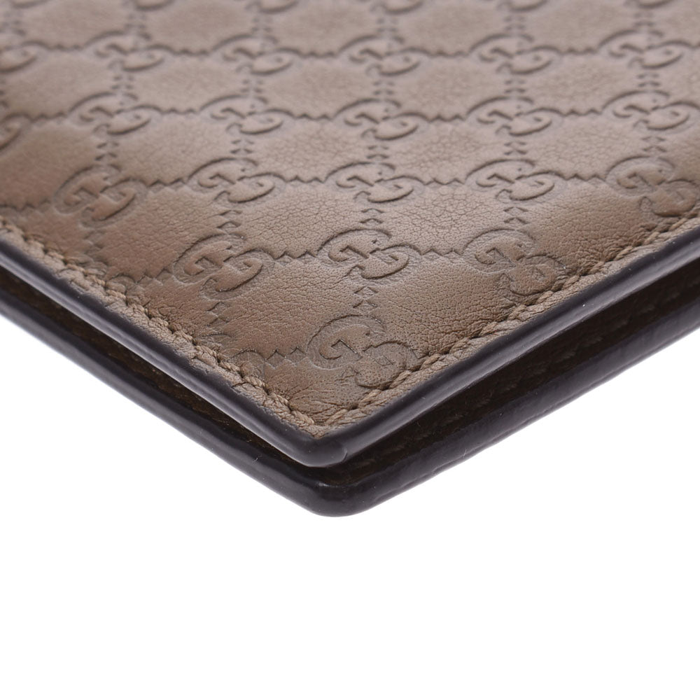 グッチマイクログッチシマ 茶 ユニセックス カードケース 352358 GUCCI