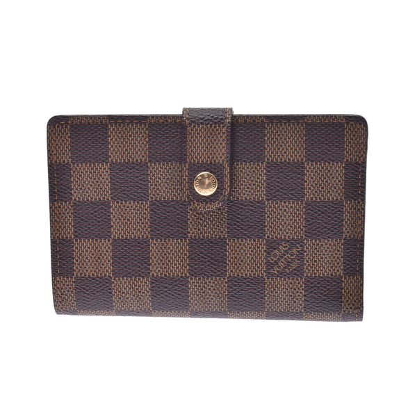 14137 LOUIS VUITTON ルイヴィトンポルトフォイユヴィエノワ new model N61676 brown unisex folio wallet N61676 is used