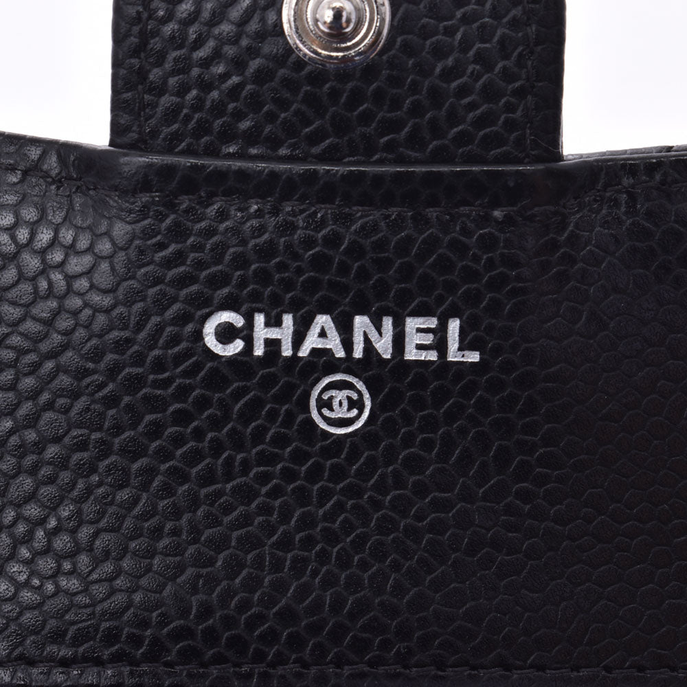 シャネル 黒 シルバー金具 レディース 二つ折り財布 CHANEL 中古 – 銀蔵オンライン