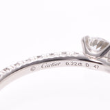 CARTIER Cartier Tansel de Cartier #47 diamond 0.22ct F-VVS2-EX diamond ring / ring No. 7 used