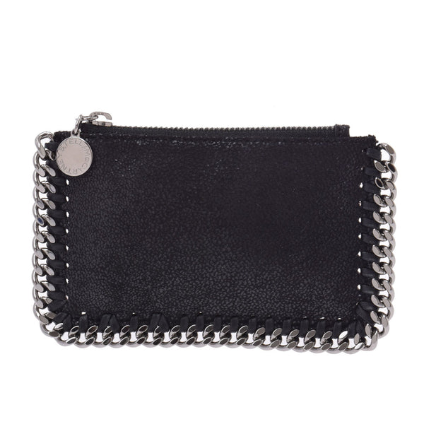 Stella McCartney Coin Purse with Stella McCartney Falabella Card Pocket Black Silver Hardware Ladies Coin Case Used