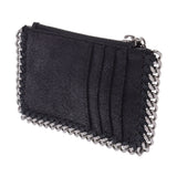 Stella McCartney Coin Purse with Stella McCartney Falabella Card Pocket Black Silver Hardware Ladies Coin Case Used