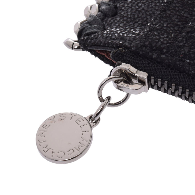 Stella McCartney Coin Purse with Stella McCartney Falabella Card Pocket Black Silver Hardware Ladies Coin Case Used