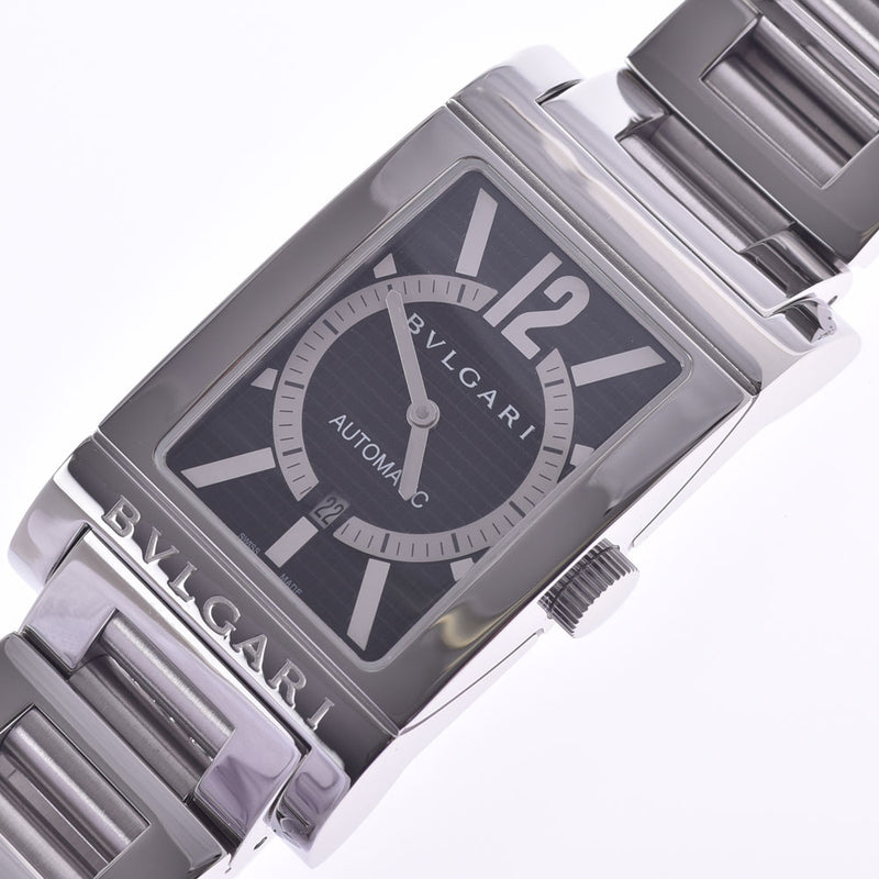 BVLGARI ブルガリ レッタンゴロ45 RT45S メンズ SS 腕時計 自動巻き 黒文字盤 Aランク 中古 銀蔵
