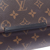 LOUIS VUITTON Louis Vuitton Macassar District PM 14145 Brown Men's Monogram Canvas Shoulder Bag M40935 Used