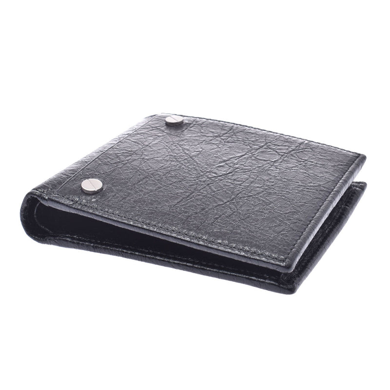 Balenciaga Square Coin Wallet Black Leather Bi-fold Wallet – 銀蔵オンライン