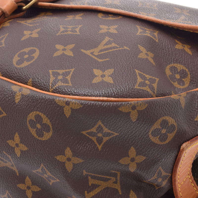 LOUIS VUITTON Louismür, 35, monogram, brown, unicustic, canvas shoulder bag, M42254, used.