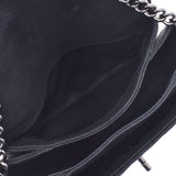 CHANEL Mattelasse Chain Shoulder Bag Black Silver Hardware Ladies Soft Caviar Skin Shoulder Bag B Rank Used Ginzo