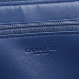 COACH Coach Signature Flower Round Zipper Wallet Outlet Beige/Blue/Others F56496 Ladies PVC Wallet Shindo Used Ginzo