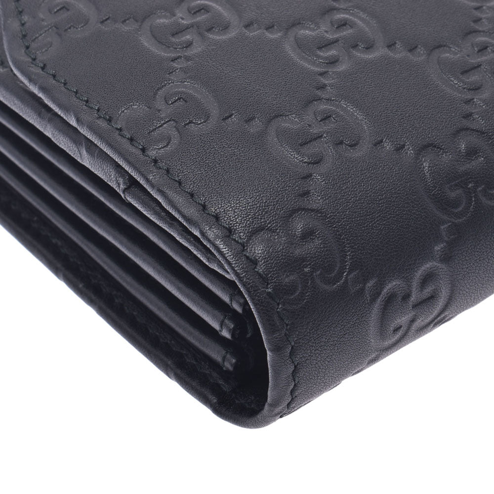 グッチグッチシマ 黒 メンズ レザー トラベルケース 163252 GUCCI 中古