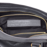 BALENCIAGA バレンシアガクラシックシティ S gray gold metal fittings Lady's leather 2WAY bag A rank used silver storehouse