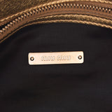 MIUMIU Miu Clutch Bag Gold/Silver 5BD233 Ladies Nappa 2WAY Bag A Rank Used Ginzo