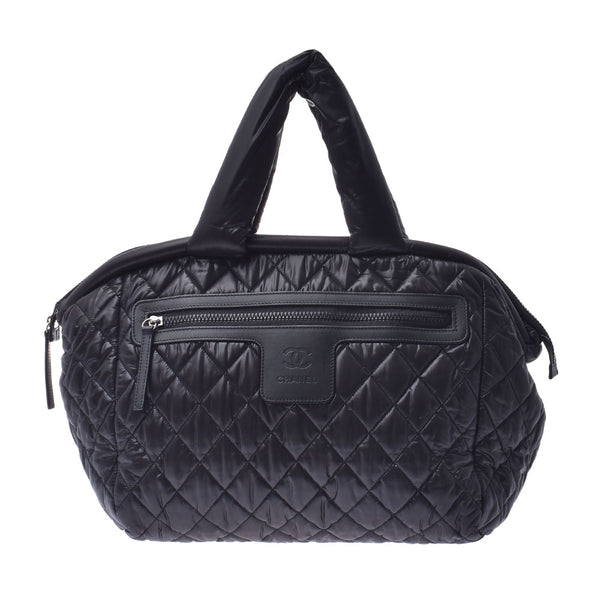 CHANEL Chanel Cocococoon, Mini Boston Bag, Black Ladies, Nylon, Boston Bags, used.