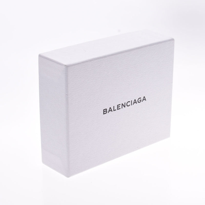 BALENCIAGA Balenciaga Ga paper mini wallet Green unisex leather tri-fold wallet