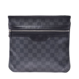 LOUIS VUITTON Louis Vuitton Graffiti Thomas Damier Black/Grey Men's Damier Graffiti Canvas Shoulder Bag N58028 Used