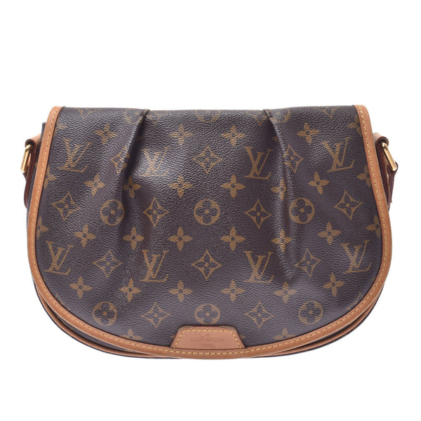 LOUIS VUITTON ルイヴィトンメニルモンタン PM monogram brown Lady's monogram canvas shoulder bag M40474 is used