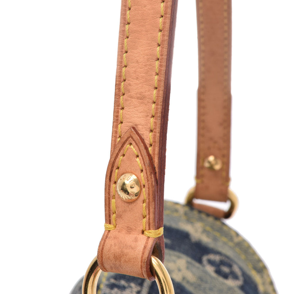 LOUIS VUITTON レイエクルーズライン ミニプリーティ デニム Vintage Louis Vuitton Mini Striped Pleaty Raye Blue Washed Monogram De