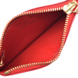 LOUIS VUITTON Coin purse with Louis Vuitton epi Pochette creky ring red gold metal fittings M63807 unisex epi leather coin case B rank used silver ware