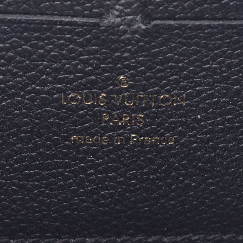 LOUIS VUIS VUITTON Ruiviton monogram amplant zippewallet, old Noir (black) M62121, Ladies Monogram, wallet, wallet, B, used silver.