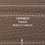 HERMES Hermes Dogon GM Etup Silver metal fitting D engraved (around 2019) Unisex Togo long wallet Shindo used Ginzo