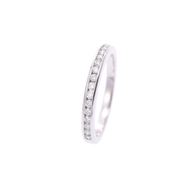 TIFFANY&Co. ティファニーハーフエタニティリングダイヤ #8 5 Lady's Pt950 platinum ring, ring A rank used silver storehouse