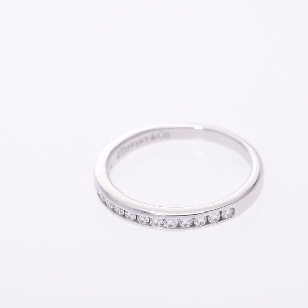 TIFFANY&Co. ティファニーハーフエタニティリングダイヤ #8 5 Lady's Pt950 platinum ring, ring A rank used silver storehouse