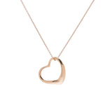 TIFFANY&Co. Tiffany Open Heart Necklace Medium Ladies K18YG Necklace A Rank Used Ginzo