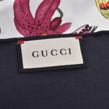 GUCCI Gucci Snake Motif 90×90cm Black/White/Multicolor Women's 100% Silk Scarf Unused Ginzo