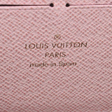 LOUIS VUITTON Louis Vuitton Monogram Portofeuille Clemence Rose Ballerine M61298 Ladies Monogram Canvas Long Wallet B Rank Used Ginzo