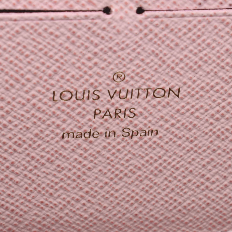 LOUIS VUITTON Louis Vuitton Monogram Portofeuille Clemence Rose Ballerine M61298 Ladies Monogram Canvas Long Wallet B Rank Used Ginzo