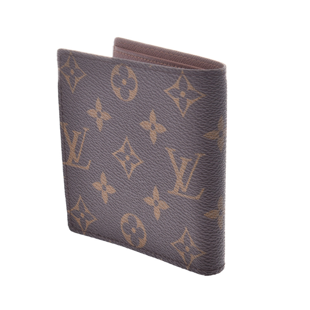 LOUIS VUITTON ルイヴィトン モノグラム ポルトフォイユ マルコ 旧型 ブラウン M61675 メンズ モノグラムキャンバス 二つ折り財布  新同 中古 - Thebuildteam