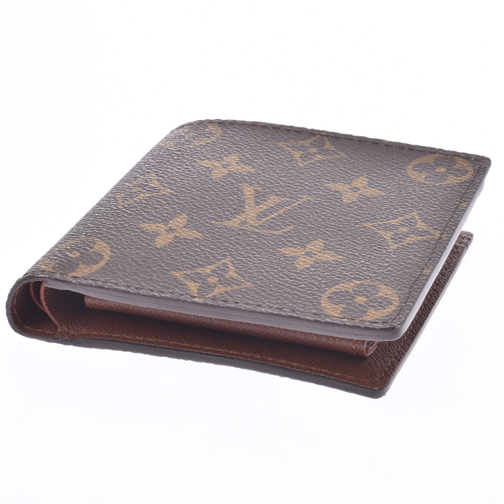 LOUIS VUITTON ルイヴィトン モノグラム ポルトフォイユ マルコ 旧型 ブラウン M61675 メンズ モノグラムキャンバス 二つ折り財布  新同 中古 - Thebuildteam