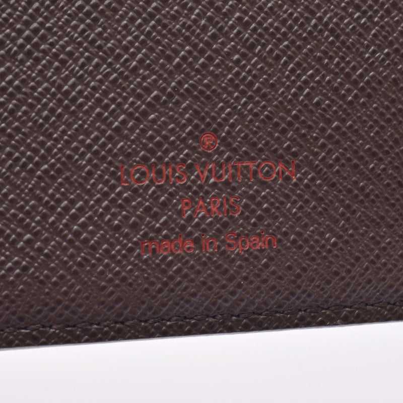 LOUIS VUITTON Louis Vuitton damiéparto foie gras old Brown N61675 men's damié canvas bi-fold wallet New used silver