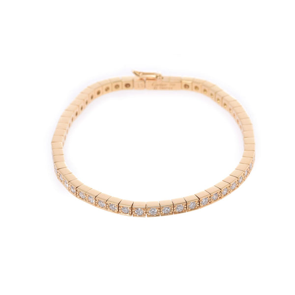 CARTIER カルティエラニエールフルダイヤ #15 Lady's YG bracelet A rank used silver storehouse