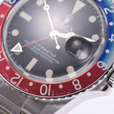 ROLEX Rolex GMT Master Red Blue Bezel Pepsi 16750 Men's SS Watch Automatic Winding Black Dial B Rank Used Ginzo