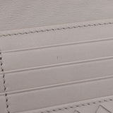 BOTTEGAVENETA Intrecciato two-fold wallet gray B06419992L unisex leather wallet A rank used silver warehouse