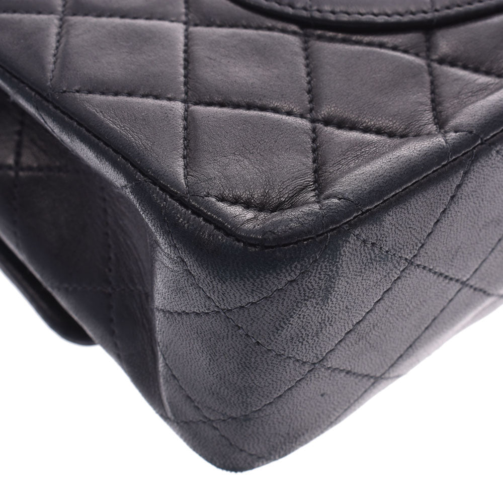 【極美品】シャネル マトラッセ ラムスキン ダブルチェーン バッグ バイカラー シャネルチェーンショルダーバッグ ダブルフラップ バイカラー 14143