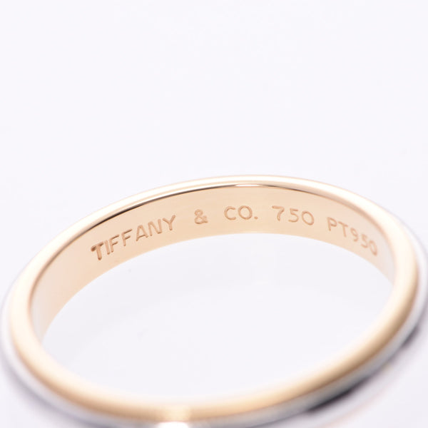 TIFFANY & Co. Tiffany Classic Mill Grain Banding No. 17.5 Unisex K18YG/PT950 Ring Ring A Rank Used Ginzo