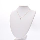 TIFFANY & Co. Tiffany Crucity Foam 5P Diamond Ladies PT950/K18YG/Diamond Necklace A Rank Used Ginzo