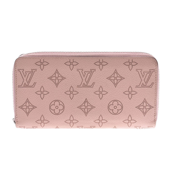LOUIS VUITTON ルイヴィトンマヒナジッピーウォレットマグノリア M61868 Lady's leather long wallet B rank used silver storehouse