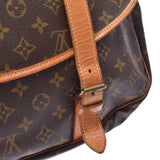 LOUIS VUITTON ルイヴィトン モノグラム ソミュール43 ブラウン M42252 ユニセックス モノグラムキャンバス ショルダーバッグ Bランク 中古 銀蔵