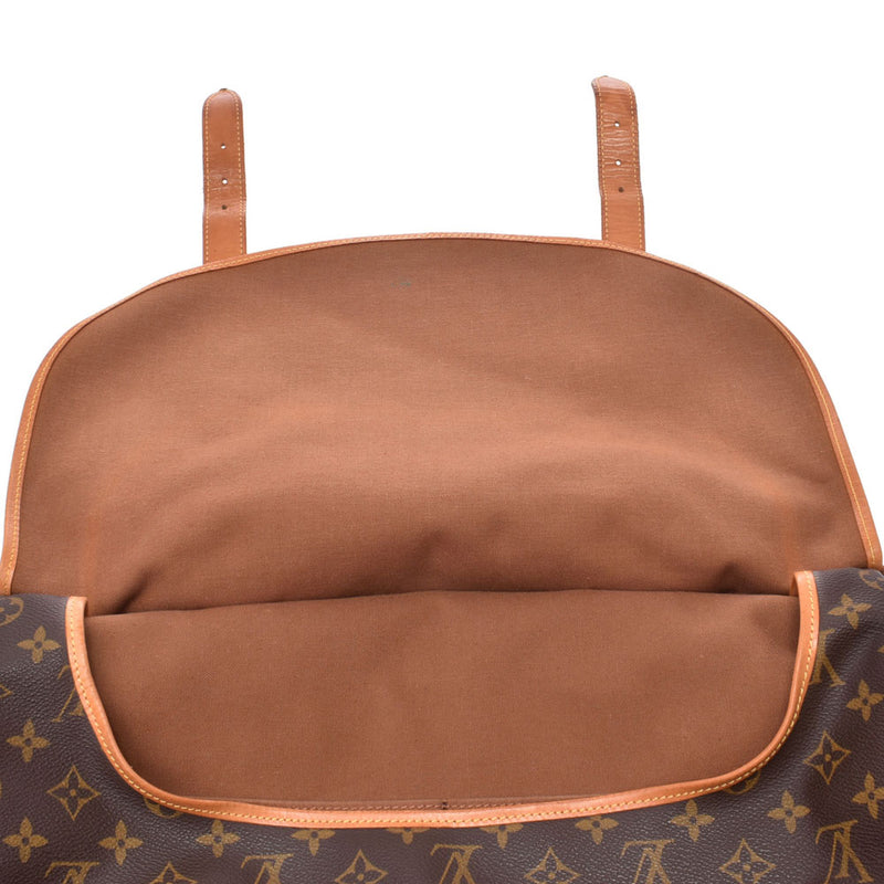 LOUIS VUITTON ルイヴィトン モノグラム ソミュール43 ブラウン M42252 ユニセックス モノグラムキャンバス ショルダーバッグ Bランク 中古 銀蔵